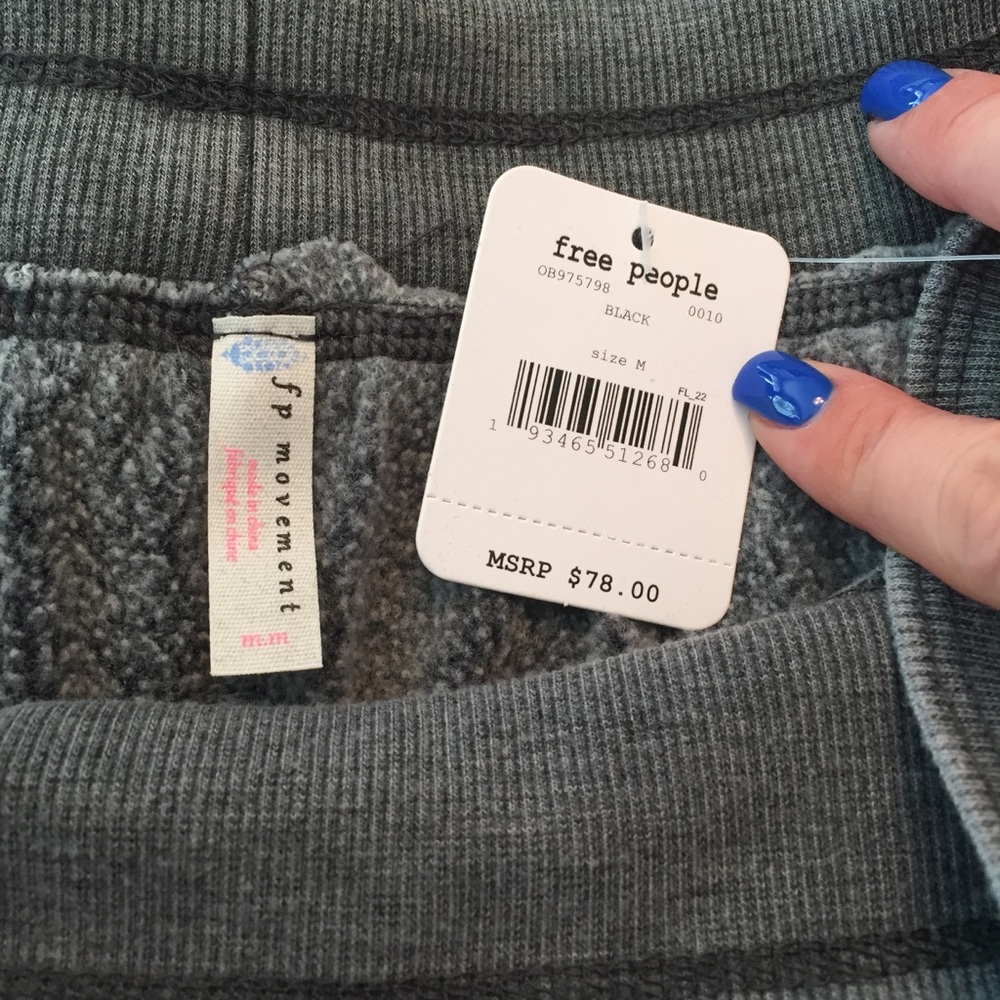 Free People Charcoal Meadowbrook Harem Pants - Picture 7 of 7